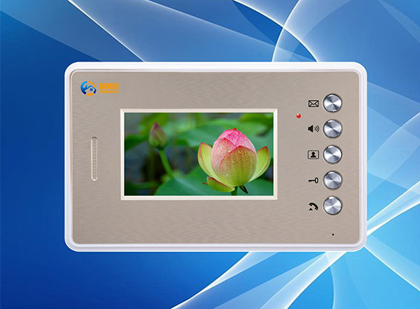 供应佛山网线彩色可视门铃4.3寸分机