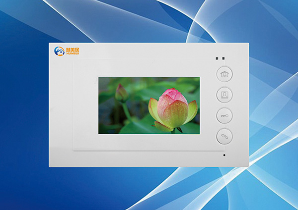 供应佛山网线彩色可视楼宇对讲4.3寸分机 