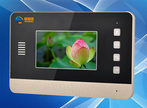 供应网线数码彩色可视楼宇对讲系统4.3寸分机