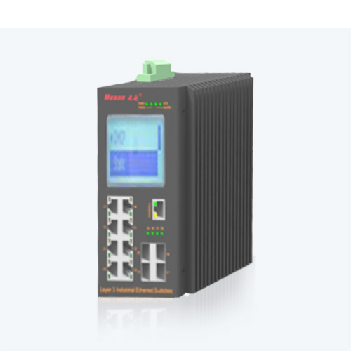 MIE-2412MP-TFT 8GE+4GSFP卡轨式全千兆网管型工业以太网交换机