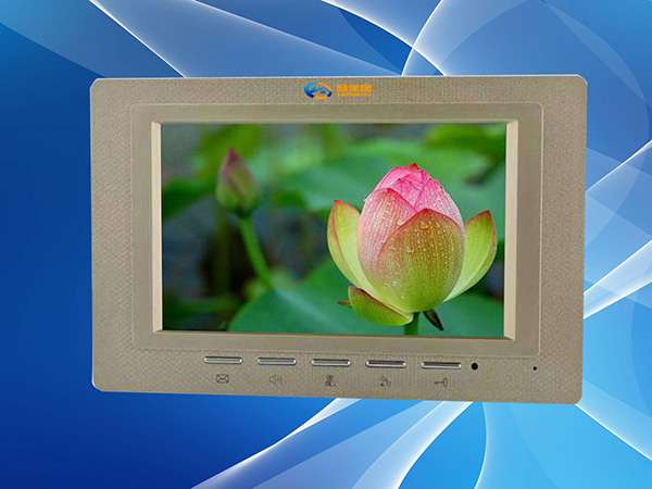 供应网线数码彩色可视楼宇对讲系统7寸分机