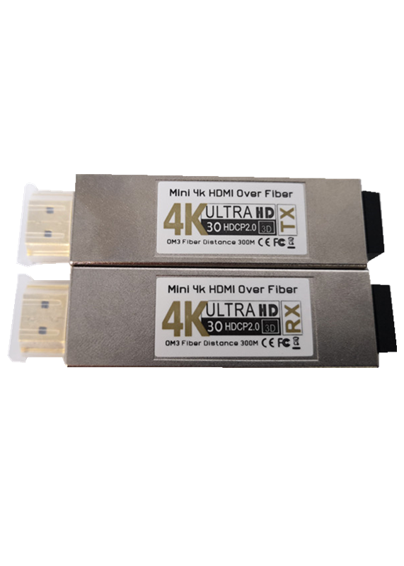 新锐视听 迷你 4K HDMI光端机 EDID+HDCP 透传