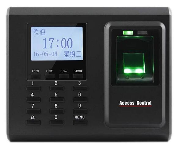 办公室指纹门禁zk-f2 单门考勤打卡机 广州中控
