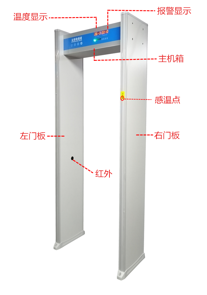 维和时代红外测温门 测温安检门