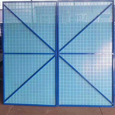 建筑工地外架安全防护圆孔钢板网-外架钢板网-爬架网 