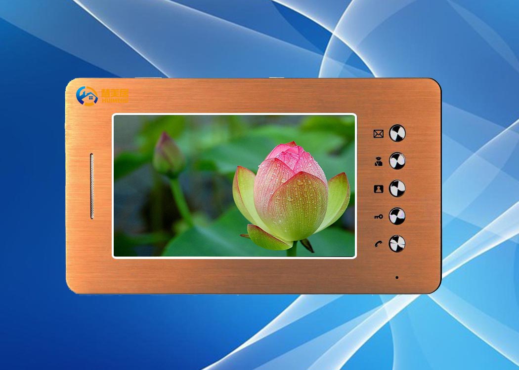  网线数码彩色可视门铃7寸分机  