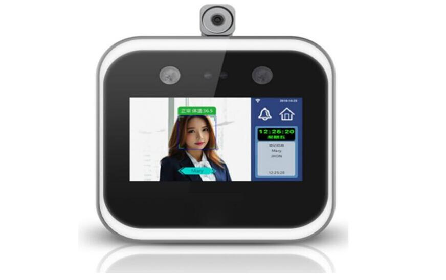 无接触人脸识别门禁 体温检测考勤机 广州中控