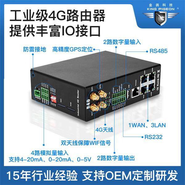 4G工业无线路由器应用方案