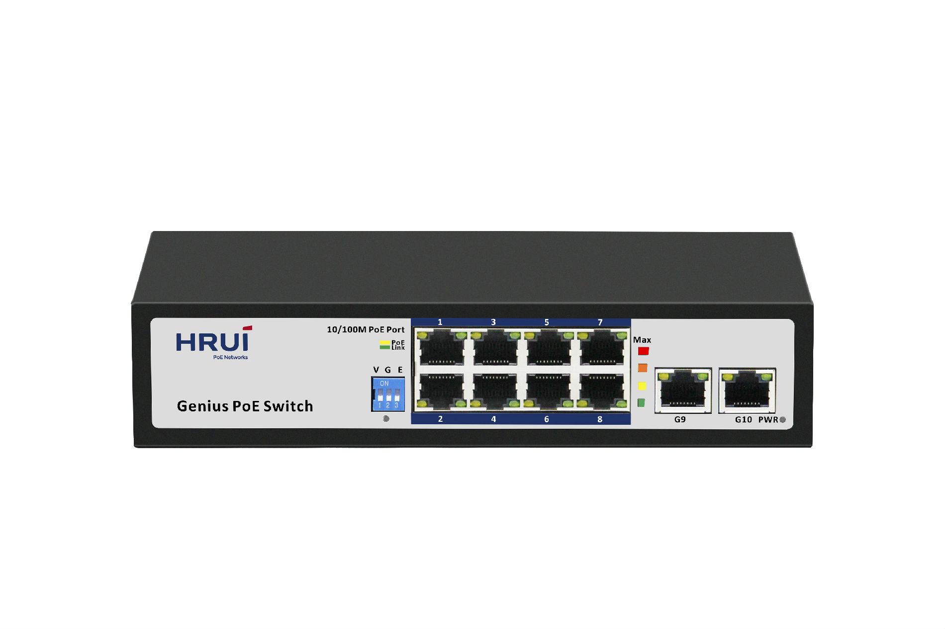 10口百千兆PoE交换机