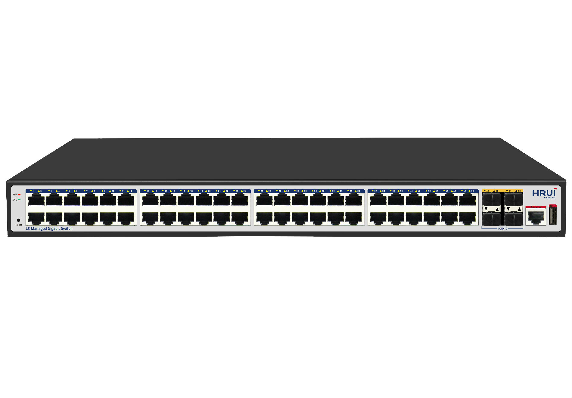 52口万兆上联48口千兆三层管理型以太网交换机