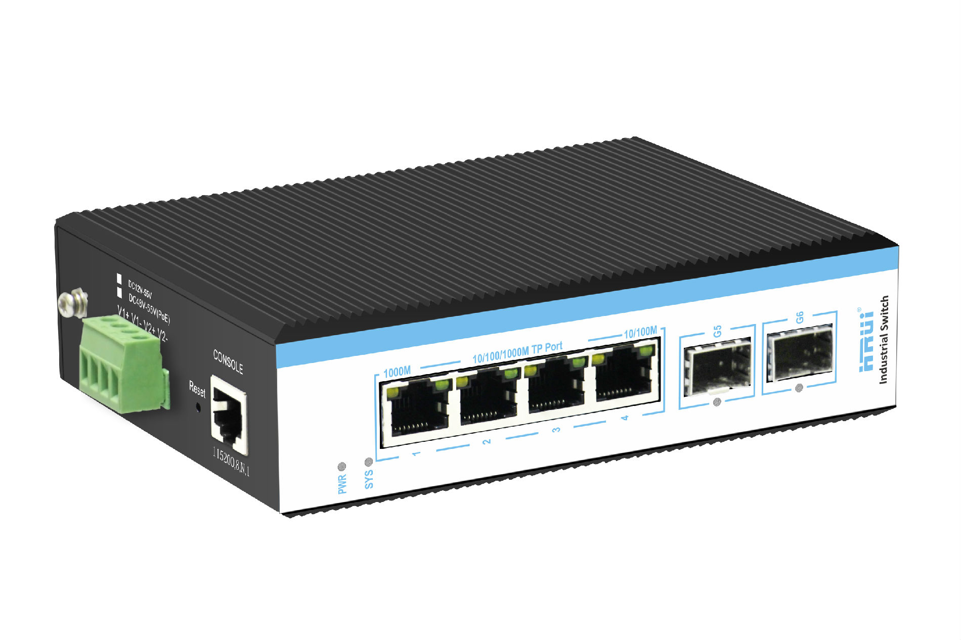 6口千兆工业级管理型以太网交换机