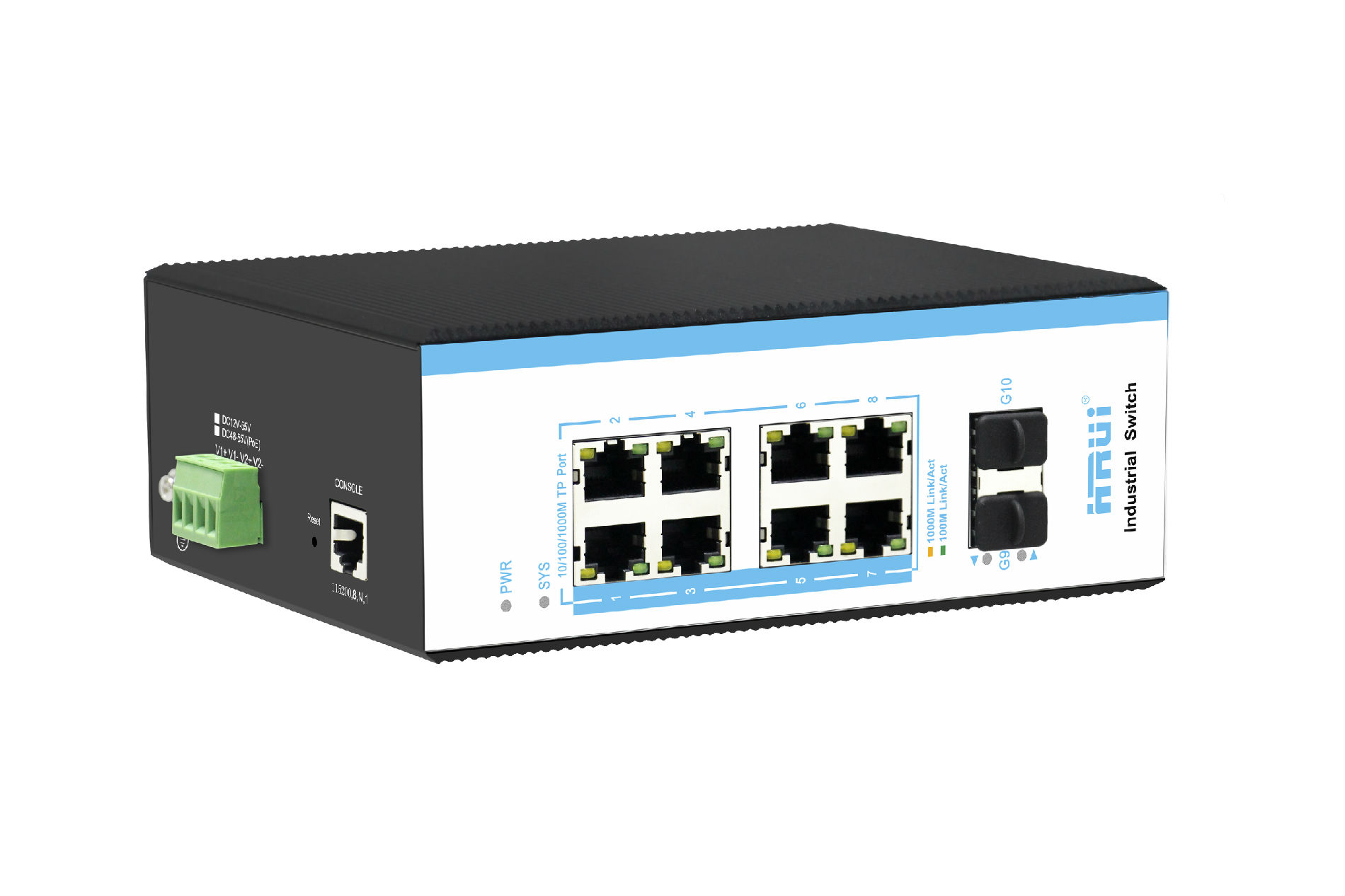 10口千兆工业级管理型以太网交换机