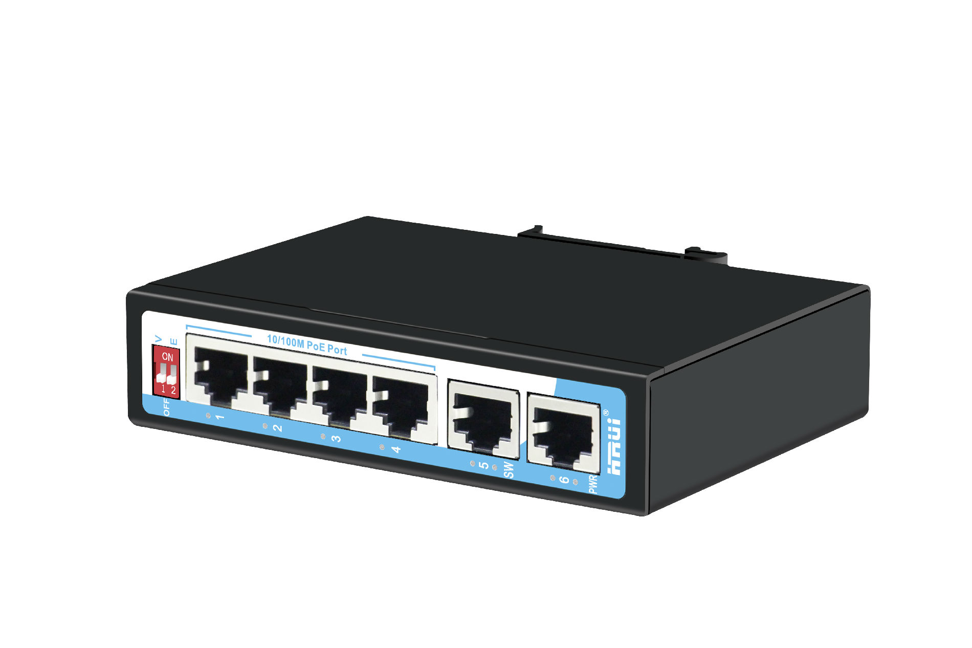 6口百兆工业级PoE交换机