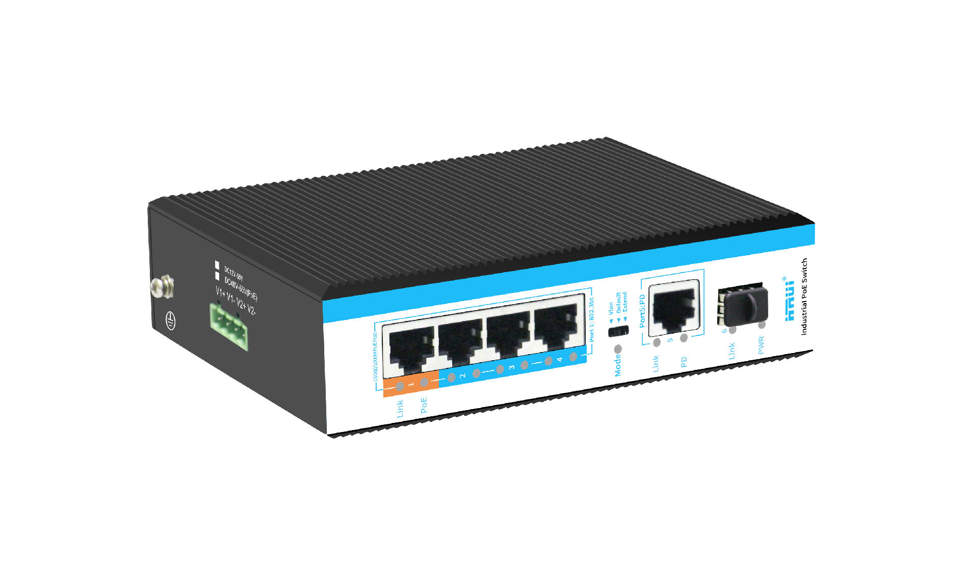 6口千兆工业级受电PoE交换机