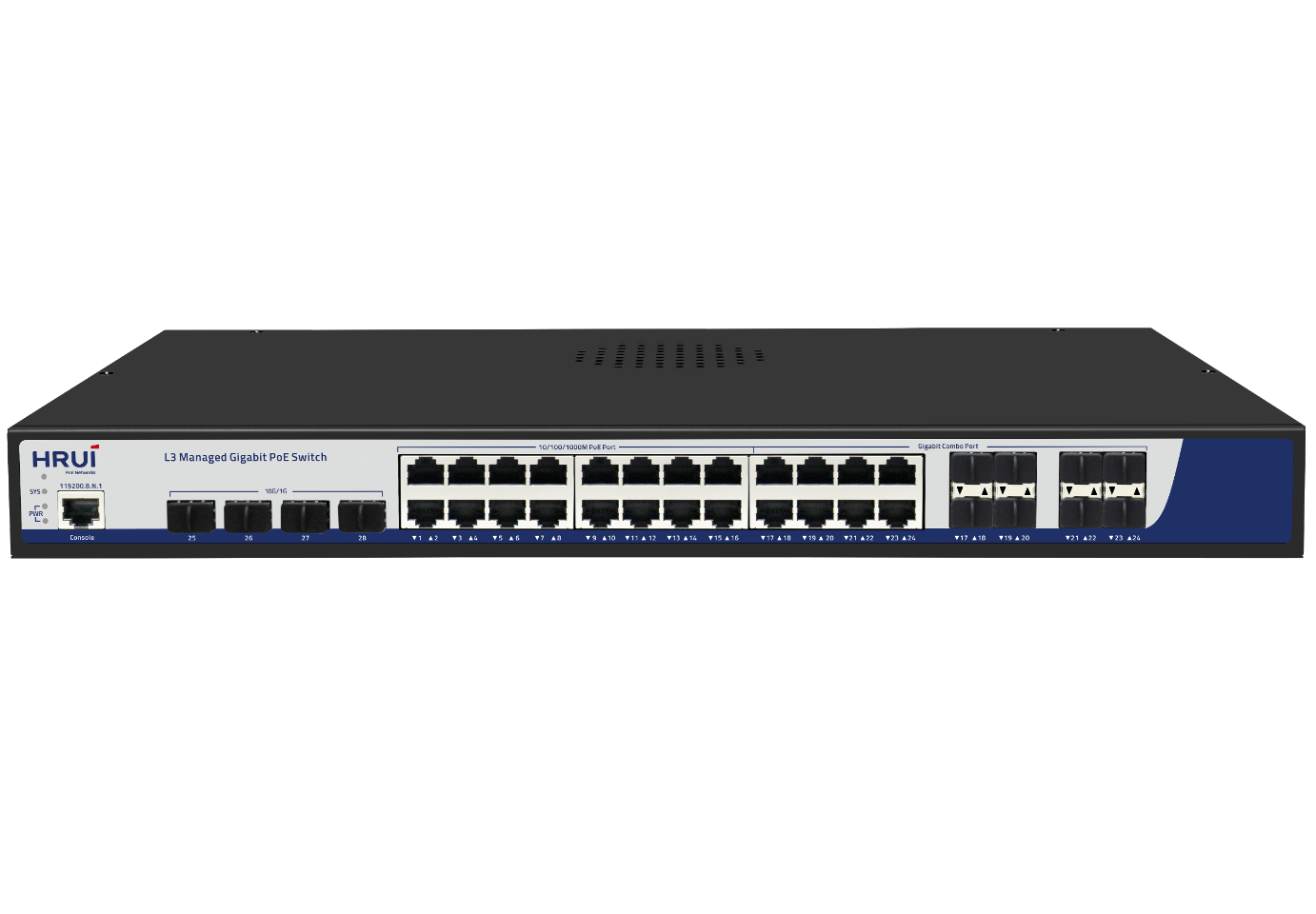 36口万兆三层管理型PoE交换机