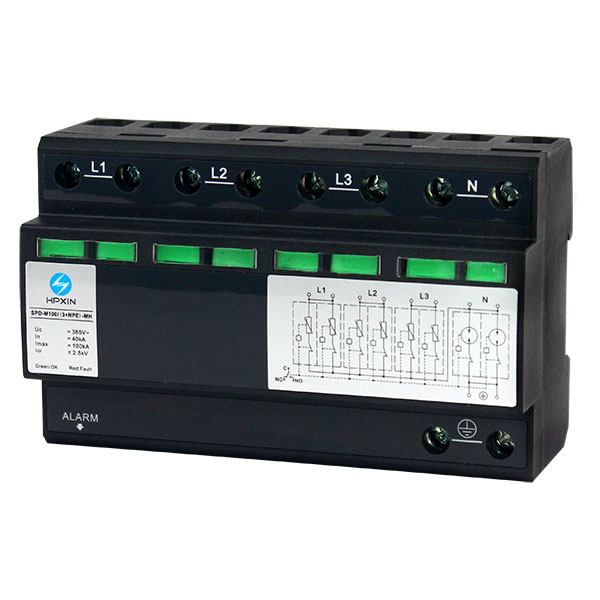 三相电源防雷器，100kA，B级浪涌保护器