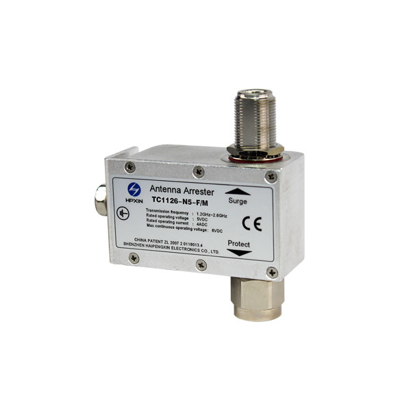 馈线防雷器，1.2~2.6GHz频段GPS/BD