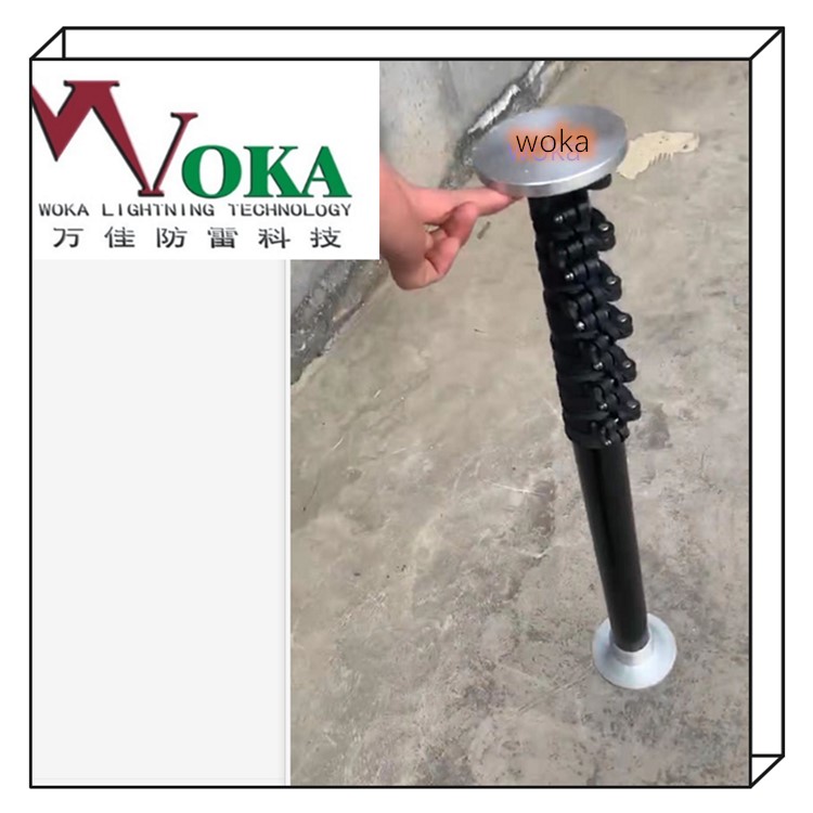 18米便携式碳纤维升降杆 20米15米手动碳纤维升降杆避雷针