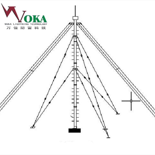 19米轻便型碳纤维手动升降杆 15米手摇碳纤维升降杆避雷针