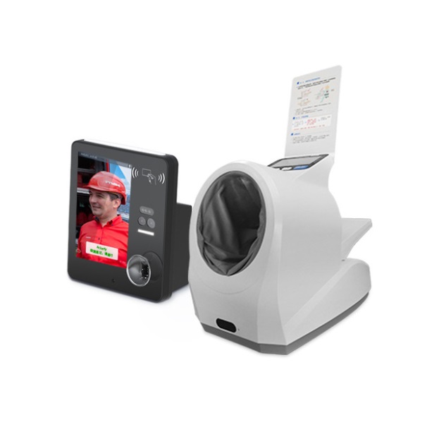 岗前健康检测人脸识别酒精测试量血压检测仪