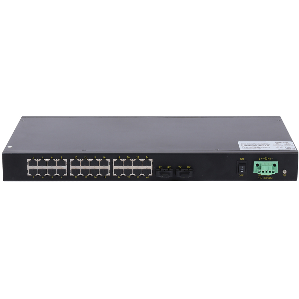 KNEWLINK纽琳克KLM5026工业级百兆2光24电机架式交直流220V以太网交换机