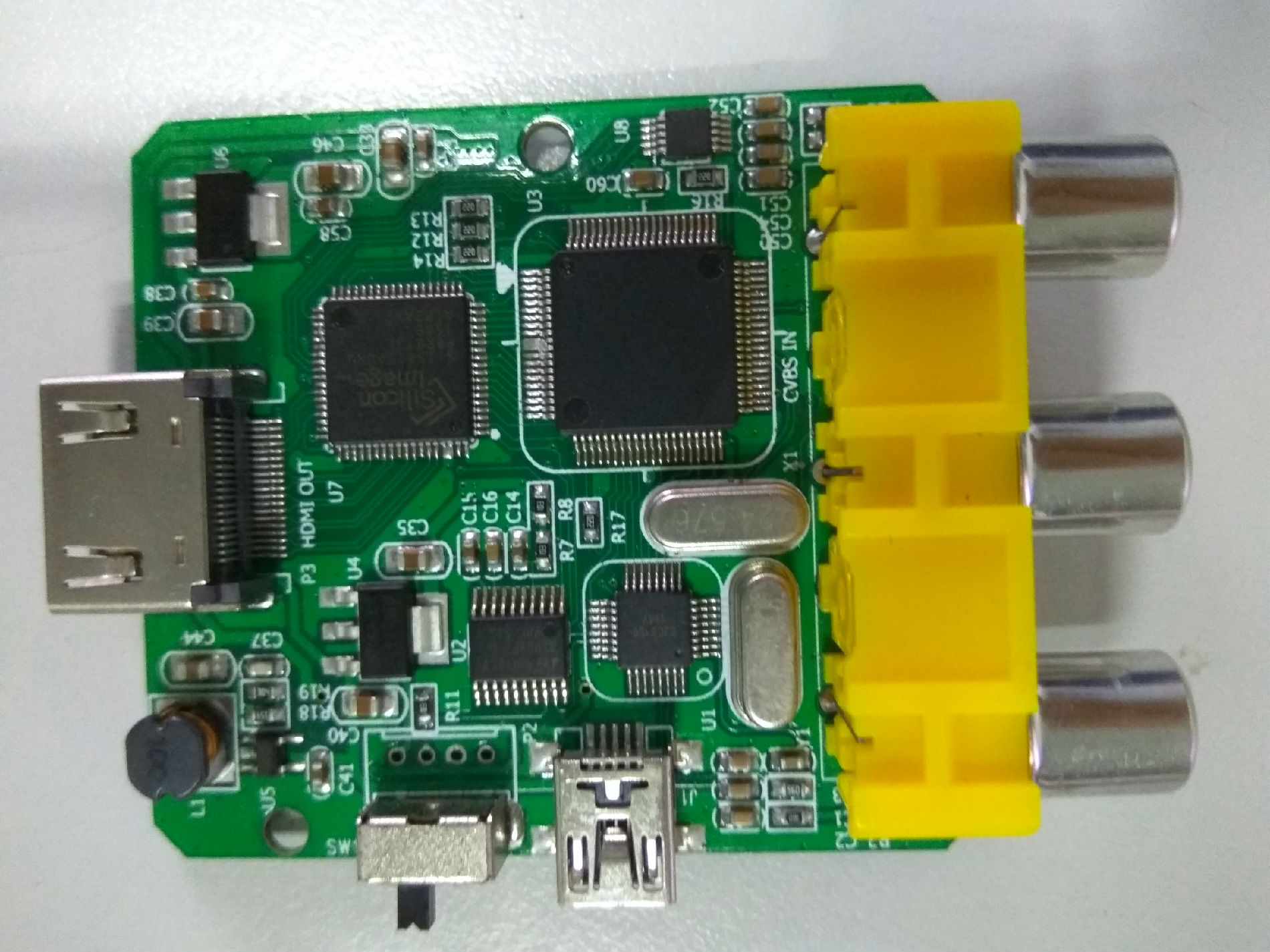 AV 转 HDMI CH5600方案套片 高清画质 支持音频 PCBA定制开发等