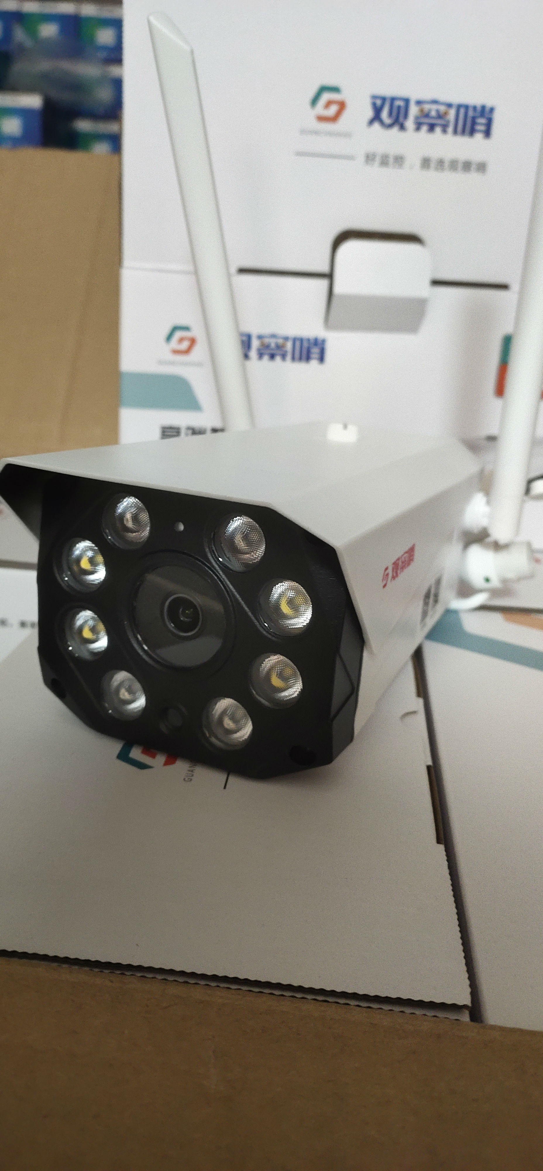 供应 观察哨300万无线插卡摄像机  双光全彩  声光摄像  语音对讲