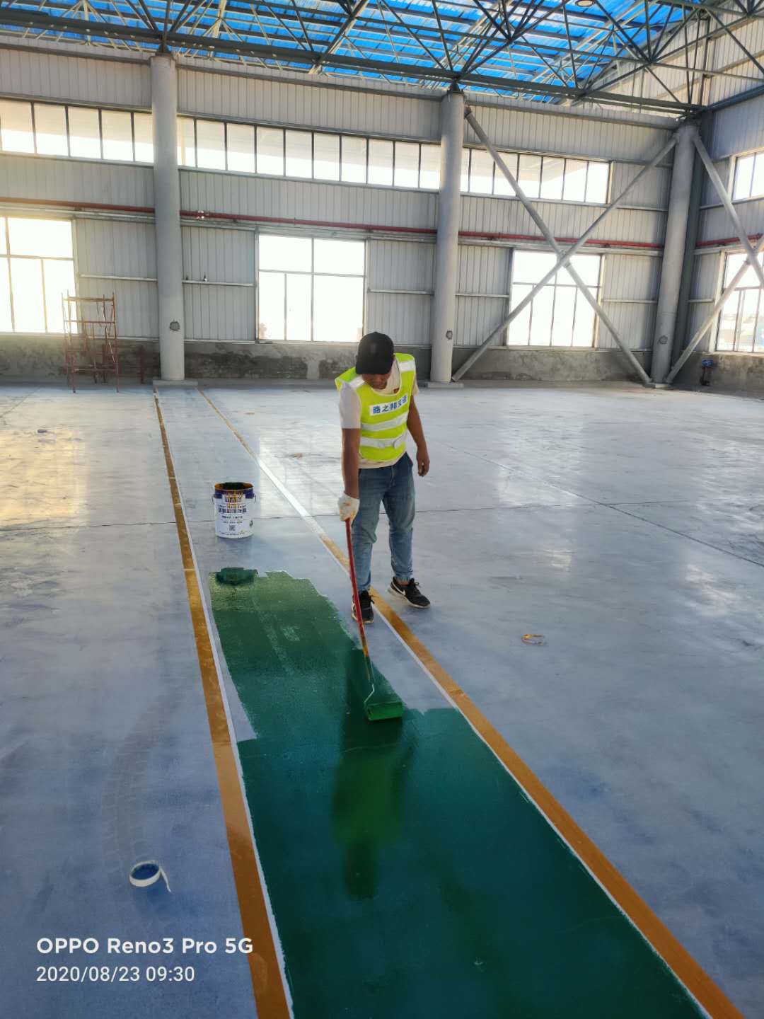 广西仓库冷涂划线施工工程