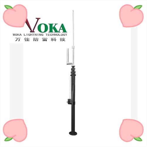 可移动监控云台升降杆 监控器升降支架 便携式气象升降杆