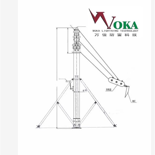 ​铝合金天线升降杆 监控云台摄像升降杆 碳纤维监控升降杆