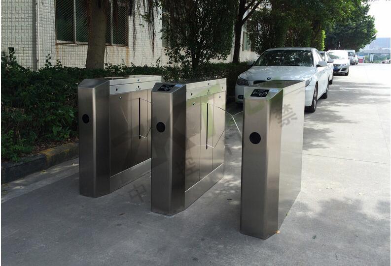 白云区豪华斜角翼闸 刷卡人行通道闸 广州中控