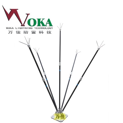 加油站储油库可移动雷电预警系统 防爆型驱雷器避雷针