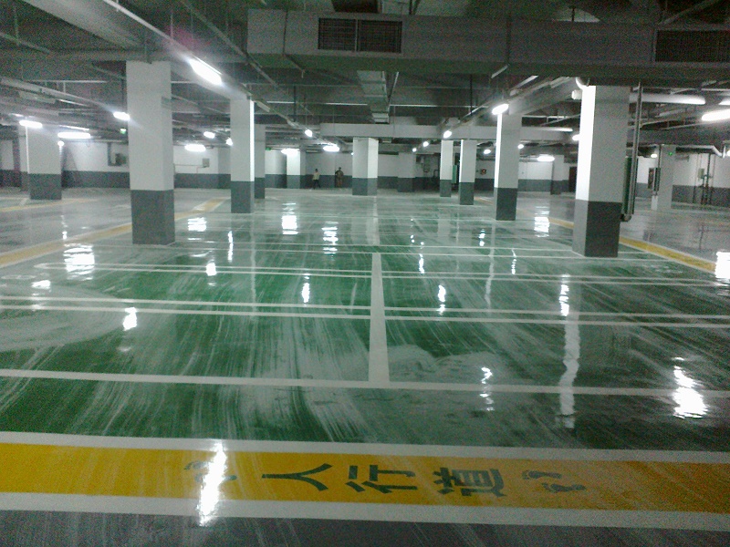 广西停车场环氧地坪漆样式优雅 