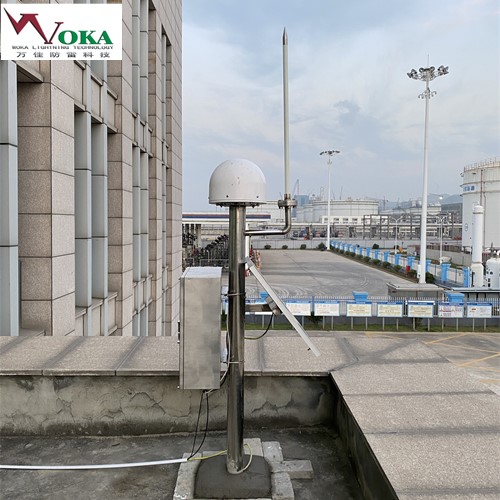 江苏石化油罐区雷电预警监测仪 航管楼塔台雷电临近监控预警系统