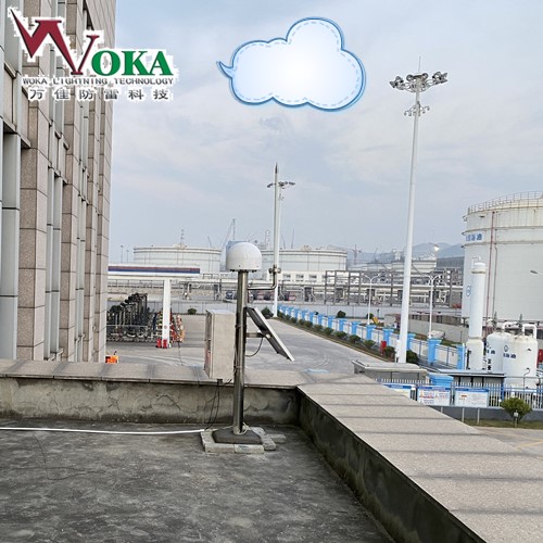 塔台天线阵地雷电预警同步升降避雷针系统 带定位系统 