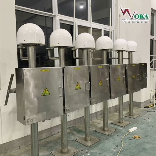 石油化工行业雷电预警系统 实时预警同步升降避雷针一体化