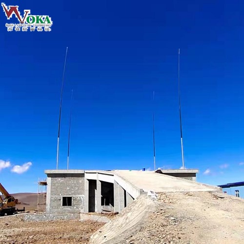 12米24米手摇快速移动避雷系统 雷达站玻璃纤维升降避雷针