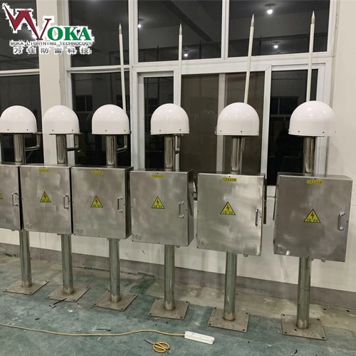 油田油库雷电临近预报系统雷电预警系统加装升降避雷针