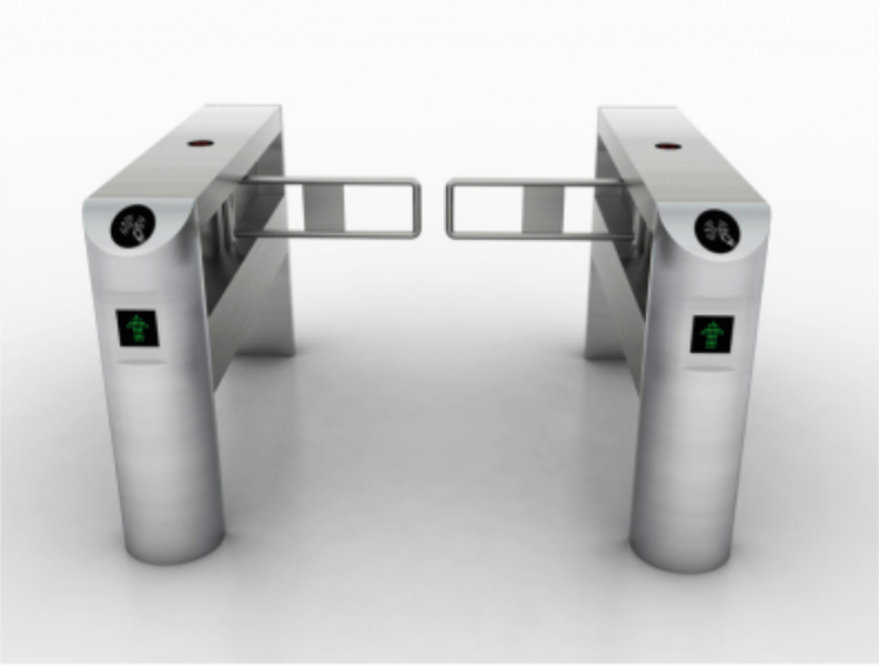 桥式斜角圆弧摆闸