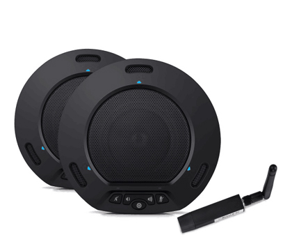 金微视JWS33W视频会议一拖二2.4G无线全向麦会议电话 会议系统全向麦克风