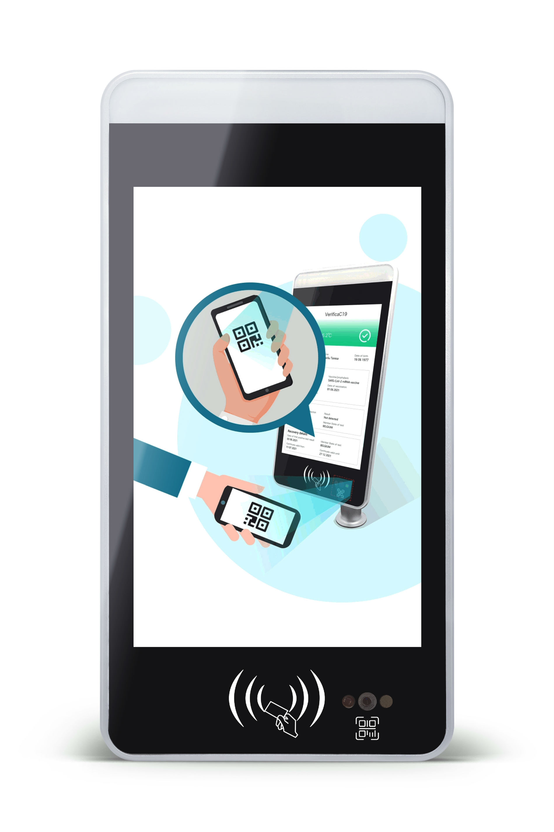 cost-down欧盟健康码测温人脸识别通行管理模组