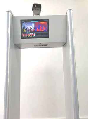 地铁学校机场医院专用红外人体测温筛查门