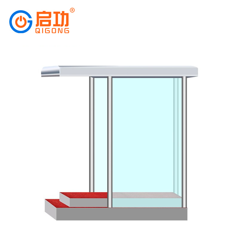 启功 QG-GT23600启功不锈钢岗亭保安亭户外可移动门卫保安室岗亭厂家物业治安岗亭(1.8m*1.8m)