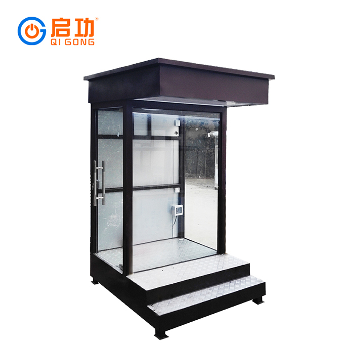启功 QG-GT30000启功不锈钢岗亭保安亭户外可移动门卫保安室岗亭物业治安岗亭