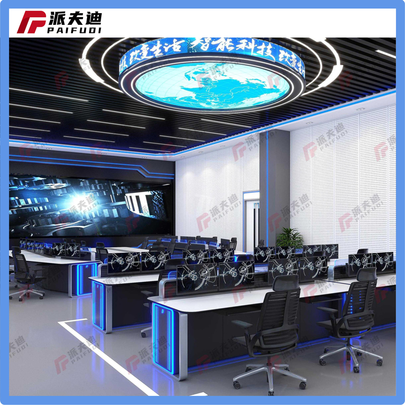 厂家定制监控台控制台监控调度台监控操作台机柜订制