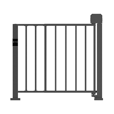 郑州小区伸缩型自动广告门 平开门订做