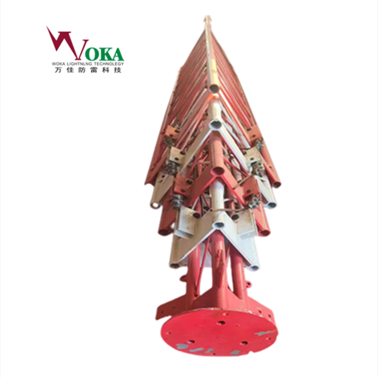 可搬运快装升降式避雷针 35KV变电站升降式三角避雷塔