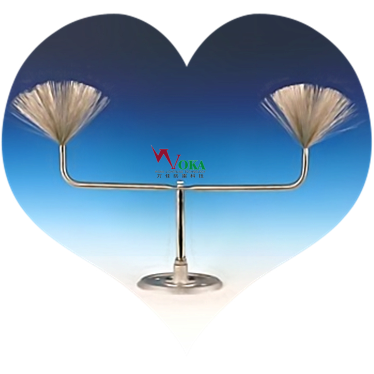 架空线路导体多短针雷电放散装置 升降式塔杆放散接闪器