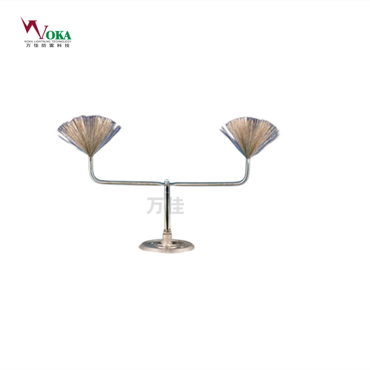 风电场电子流延缓防雷装置 导体多短针雷电放散装置