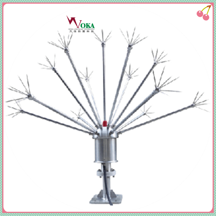 45米便携式可移动升降驱雷器避雷针  高压线路无源电晕场驱雷器